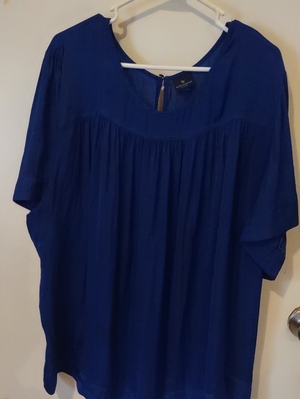 Worthington Royal Blue Peasant Tunic